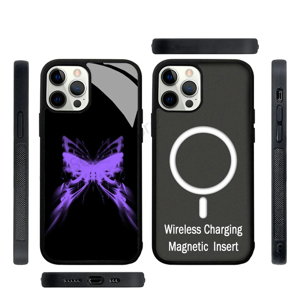 Purple Sigil Icon Phone Case Strong Magnetic For IPhone 15 14 13 Pro Max 11 12 Mini For Magsafe