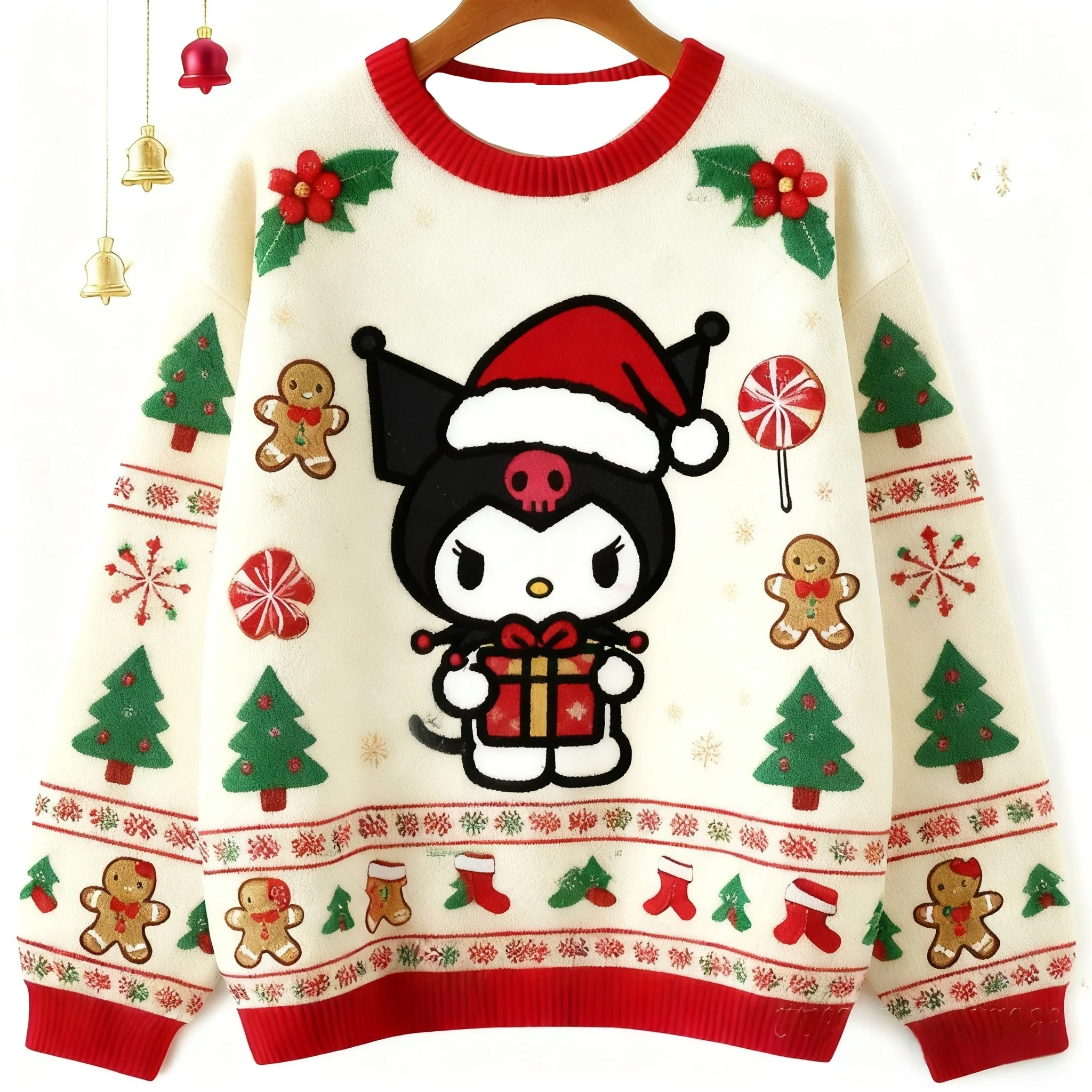 Cartoon Ugly Sweater Men's Womens 3d Sweater Sanrio Cute Ugly Christmas Sweater Anime Xmas Gifts Family Matching Outfits