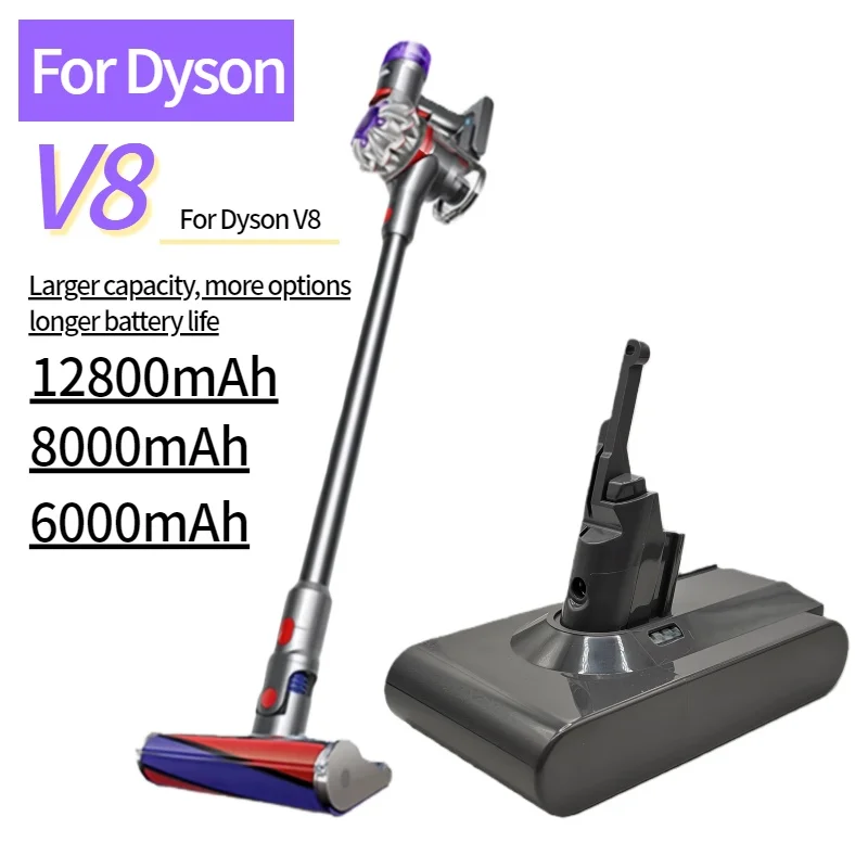 

100% New Vacuum Cleaner rechargeable Battery for Dyson V6 V7 V8 Series SV07 DC62 DC58 DC31 Absolute Fluffy Animal Pro Bateria