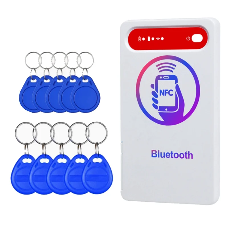 ABVO-IC ID RFID Duplicator NFC Max Card Reader Writer Bluetooth Support For Android IOS Harmonyos Elevator Encryption Card Reade