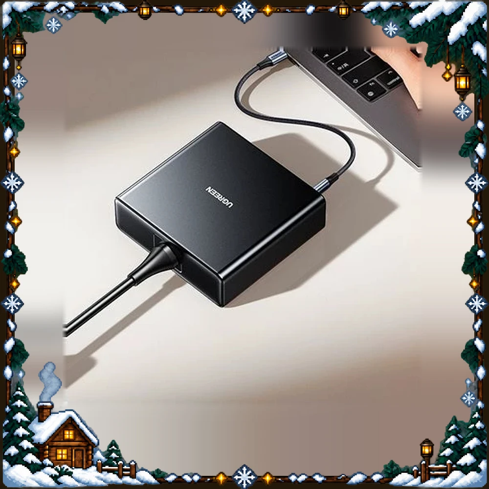 UGREEN 55763 Desktop GaN Charger 200W 8-Port 6 USB-C 2 USB-A PD PPS Fast Charging for Phones Tablets and Laptops
