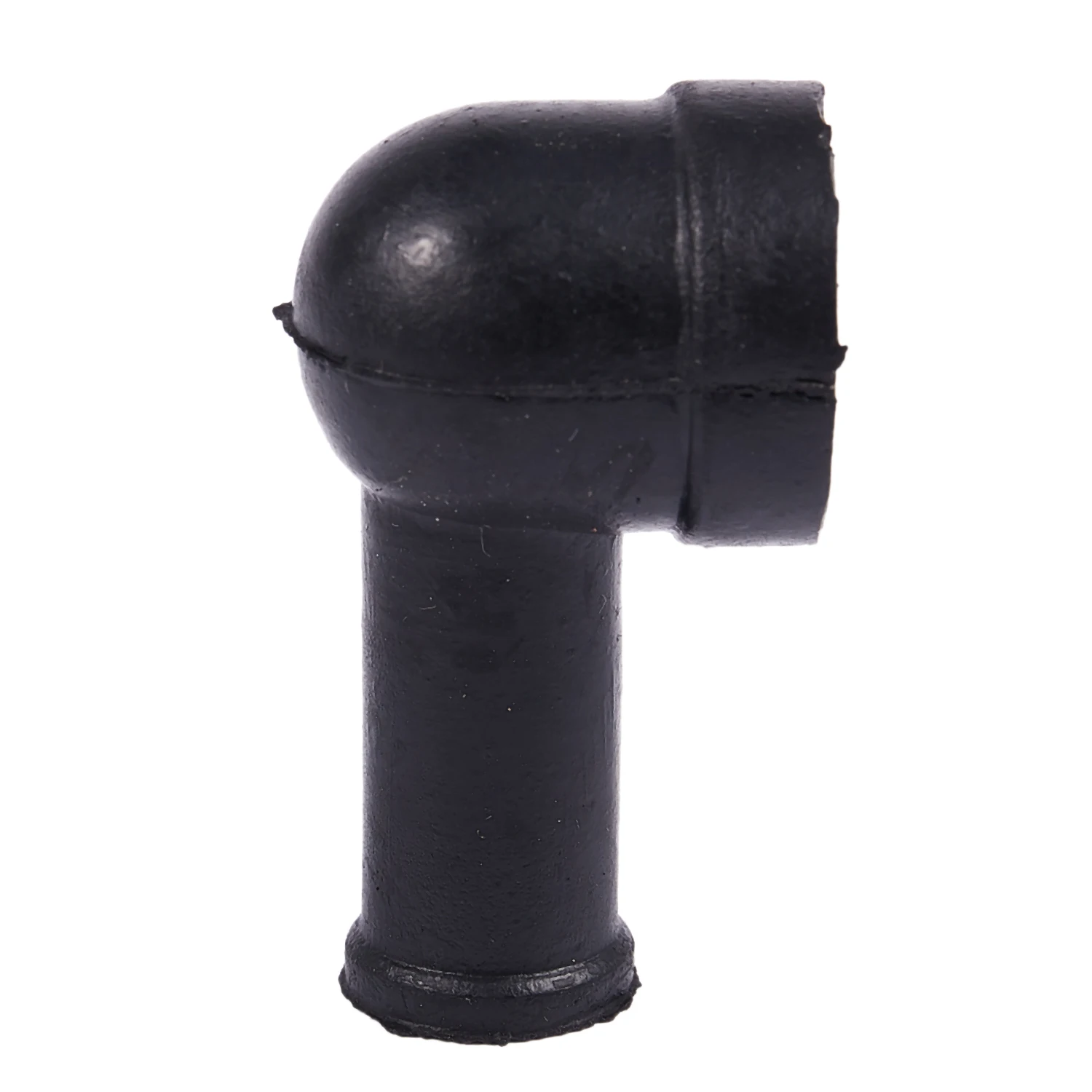 8 Pcs 15mm x 8mm Black Smoking Pipe Shaped PVC Battery Terminal Insulating Covers Boots