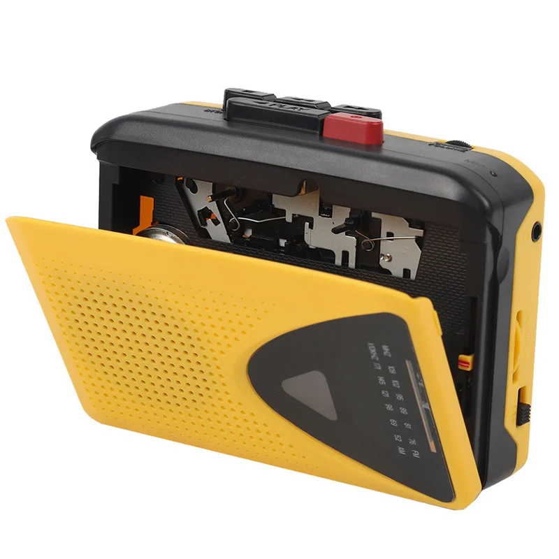 AA08-AM/FM Radio Cassette Music Tape Player Portable Broadcast Radio Tape Recorder Featuring Loudspeaker Support 3.5Mm Headphone