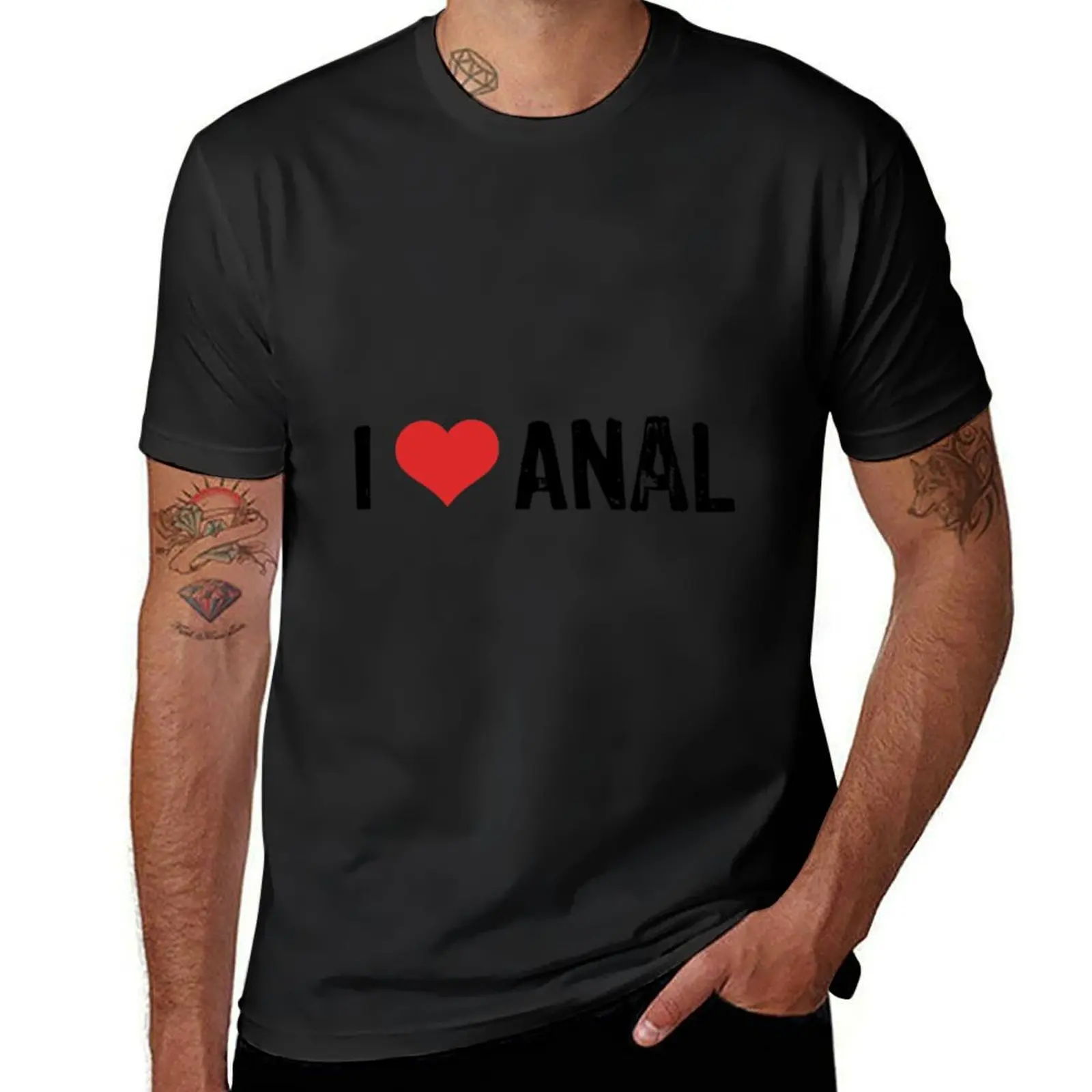 I Love Anal T-Shirt quick-drying vintage mens graphic t-shirts hip hop