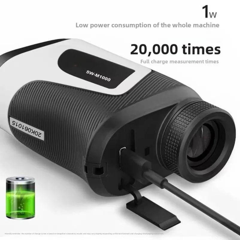 Golf Rangefinder Telescope, 1000M Handheld Distance Measuring Device for Outdoor & Power Engineering