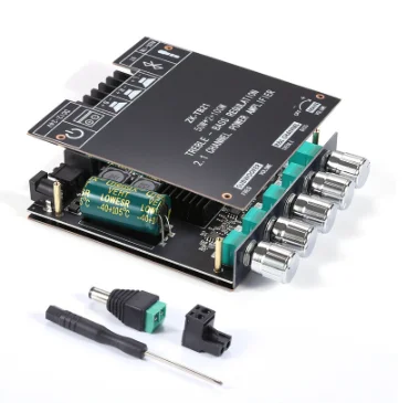 

Audio Bass Power Amplifier Board Stereo Tweeter SubwooferZK-TB21F TPA3116 50w+50w+100wBluetooth 2.1