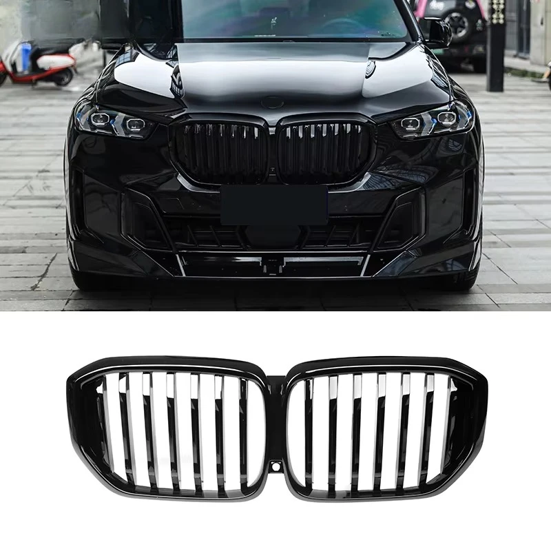 

Front Grille Glossy ABS Material Look Single Slats Conversion for X5 G05 LCI Car Accessories 2023+