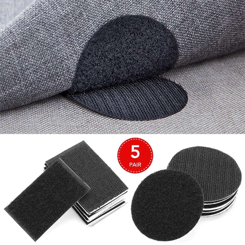 5pairs Universal Car Floor Mat Fastener Tape nylon sticker for Sofa rug retainer