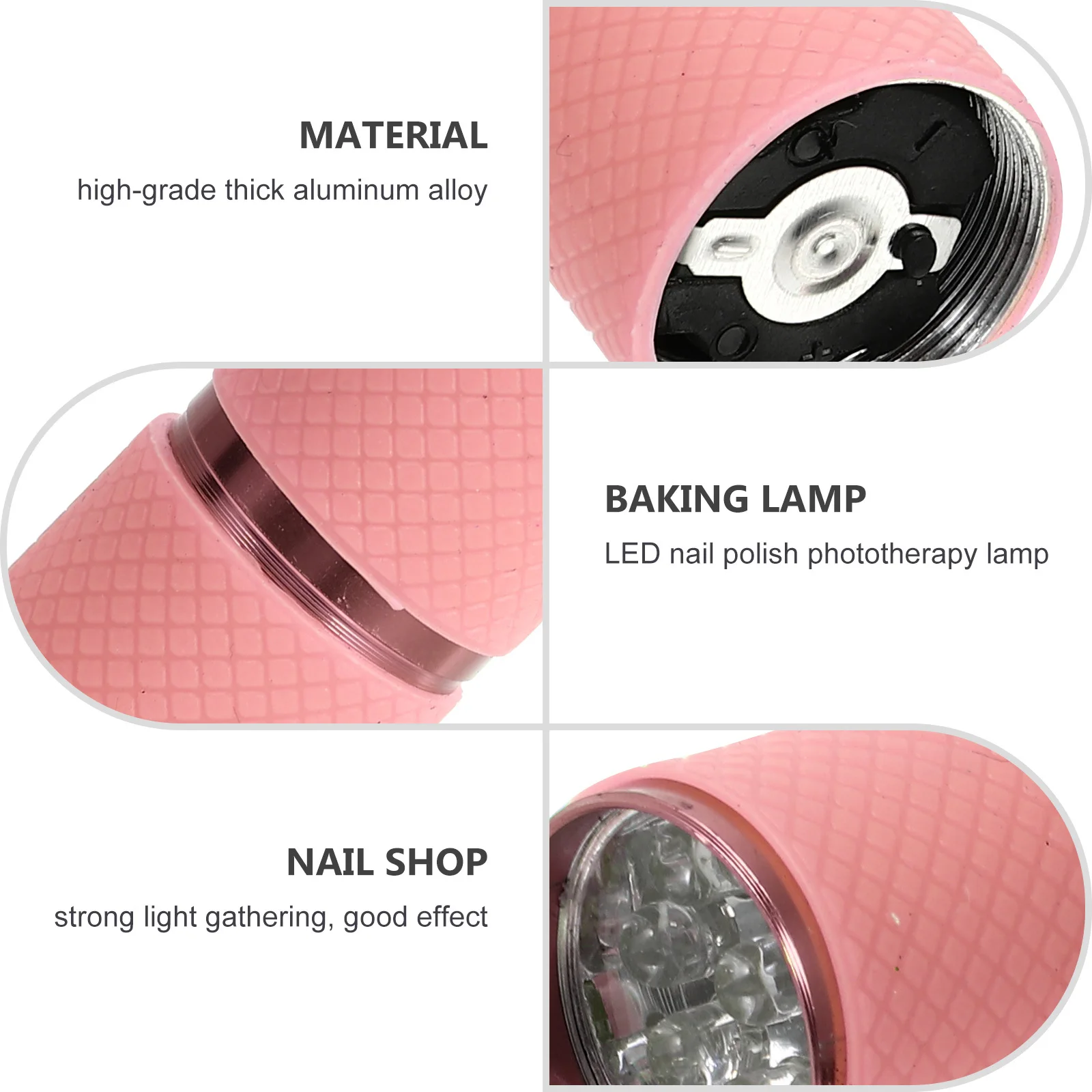 

1Pcs Nail Art Mini Flashlight LED Polish Gel Phototherapy Lamp Professional Salon Quality Manicure Drying Mini Manicure Lamp