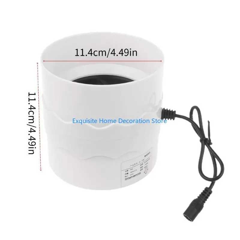 L5BF 4.3 بوصة مضمنة الداعم القناة مروحة العادم مروحة المنزل مضمنة الأنابيب مروحة القناة الحمام النازع التهوية منخفضة الضوضاء #6