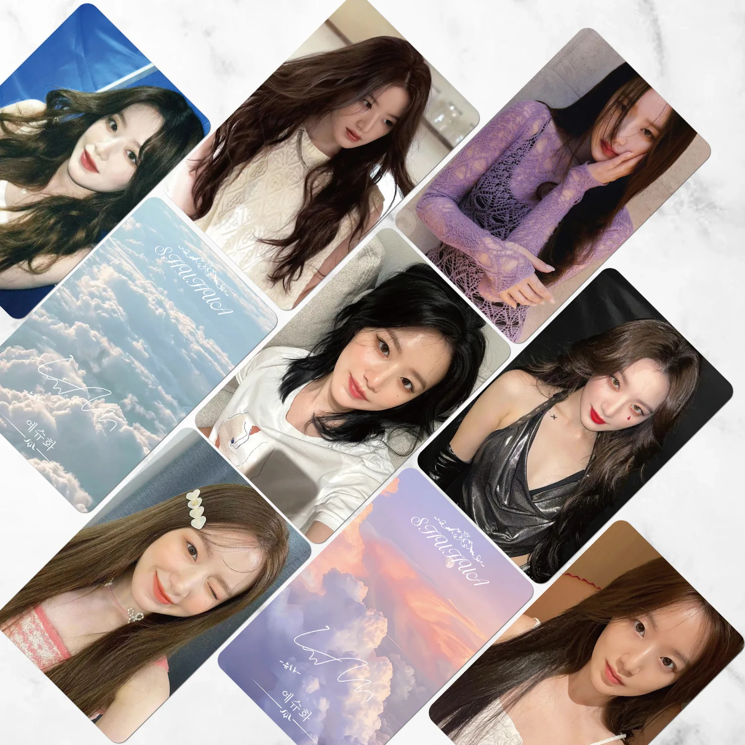 Kpop 55pcs SHUHUA Random LOMO Card (G)I-DLE Star Peripheral Special Paper Double-sided Photocards Fans Collection Gifts