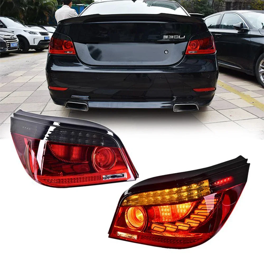 

Pop Pop FOR BMW E60 Tail Lights 2003-2010 525i LED Tail Light 523i Tail Lamp DRL Signal Brake Reverse Auto Accessories