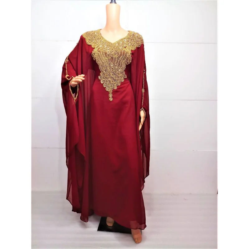 

Red India Pakistan Clothing Morocco Dubai Dubai Large Event Clothing European and American Fashion Trends