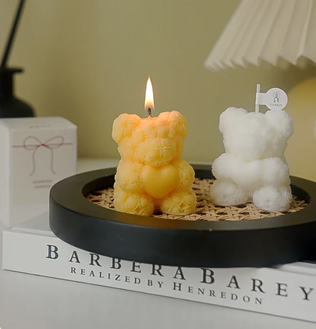 

N3C7JW5427 Rose Bear Aromatherapy Candle Companion Gift Customization
