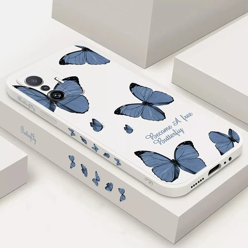 Butterfly Flower Case for Xiaomi Redmi Note 13 12 Pro Plus 5G 11s 12s 10s 12c 13c 4G Mi 13T 12T 11T 11 Lite Poco X3 X5 F5 Pro