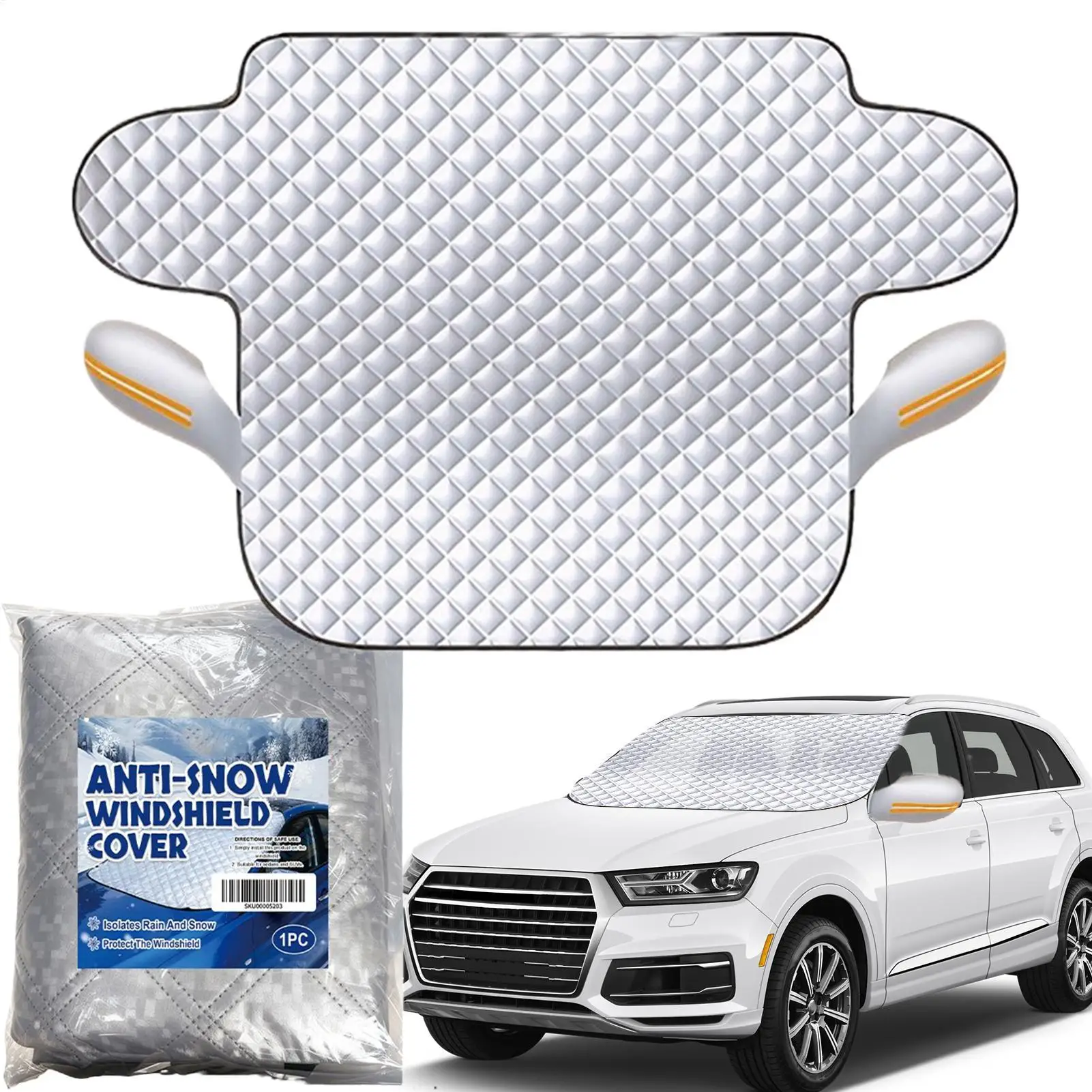 

Зимний автомобильный чехол для лобового стекла, ледяной снежный чехол, ткань с серебряным покрытием, водонепроницаемая, ветрозащитная, складная защита, автомобильный снежный чехол