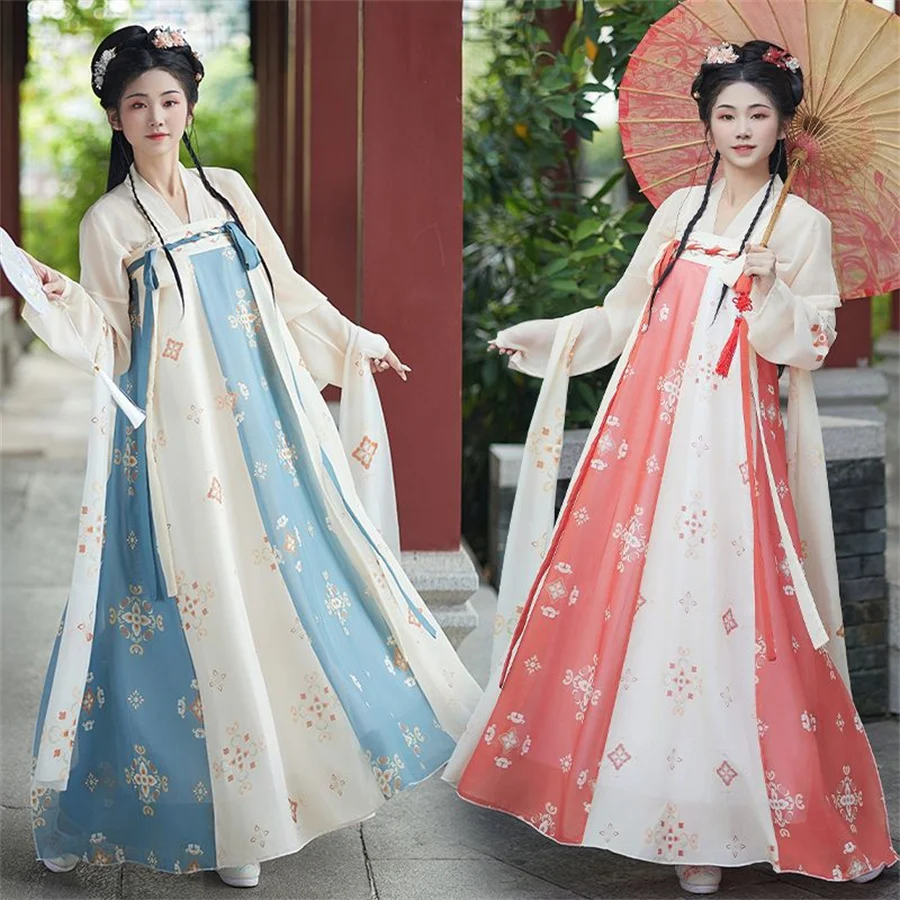 Hanfu Dress Women Ancient Chinese Traditional Hanfu Outfit Female Cosplay Costume Party Show Hanfu Green Sets Plus Size XL