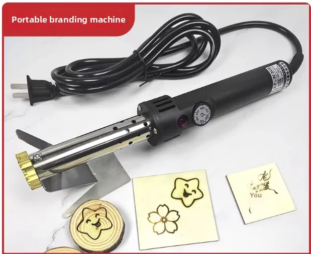 Handhold hot stamping machine 300W For Cake Logo Making +  copper mold with logo