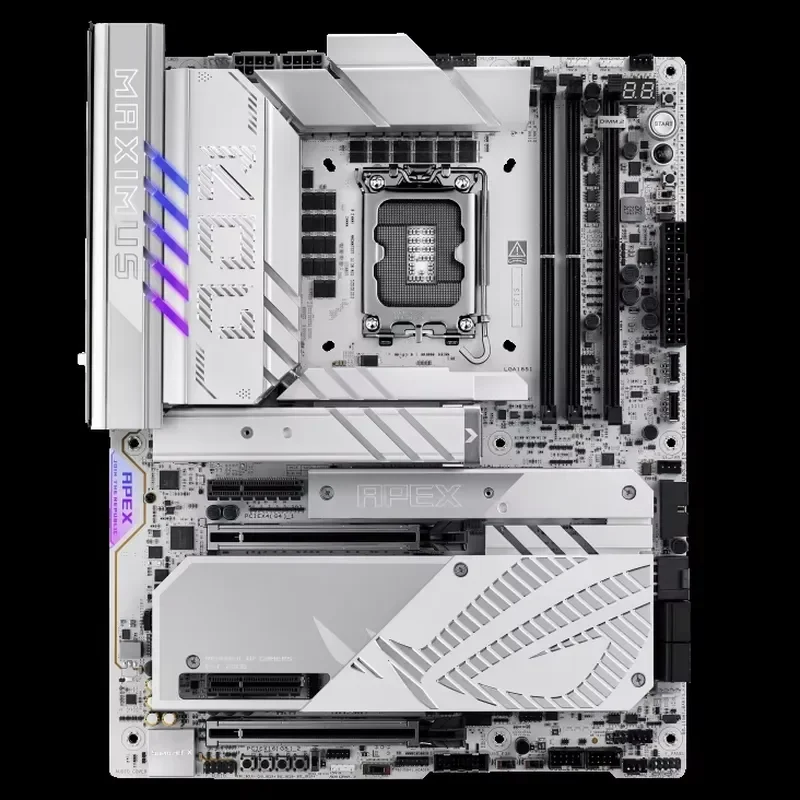 ROG Maximus Z890 Apex PC Motherboard WIFI 7 AI Cooling DDR5 ARGB Light PCIe5.0 ATX Form Factor for Computer Use 256GB