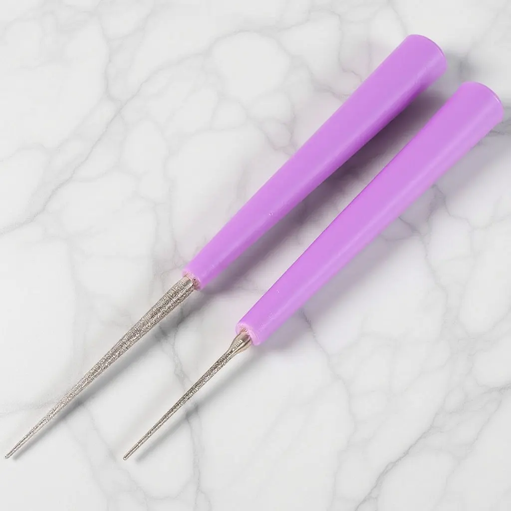 

Набор из 2 пробойников для бусин, профессиональный инструмент для рукоделия, легкое использование, противоскользящая ручка, для жемчужных бусин, DIY, для изготовления украшений