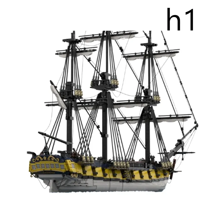 

Spot MOC-167149 4645pcs small particle assembly building blocks large ship model toy gift set