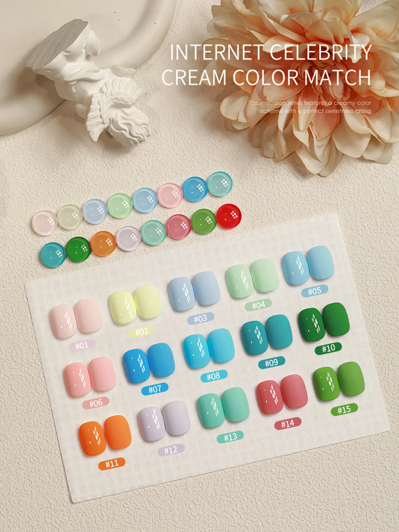 1Pc/16Pc 15ml gel nail polish set Including Red Pink Nude Gel Polish Kit UV LED Soak Off Polish Home DIY top coat base coat gift