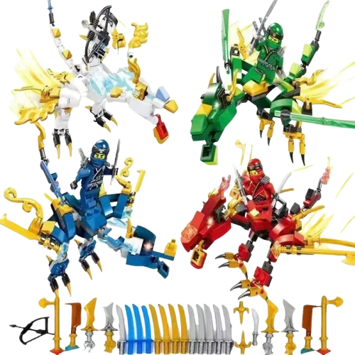 Crystal King Mech รุ่น Mech Dragon Building block ของเล่นของขวัญวันเกิดของขวัญเด็กผู้ชาย