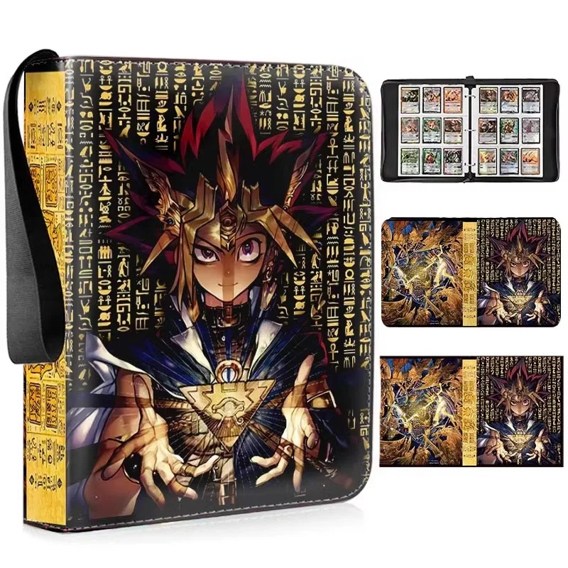 pasta-de-colecao-de-cartas-com-ziper-tematica-yu-gi-oh-tamanho-grande-9-bolsos-Album-de-exibicao-de-folhas-soltas-mercadoria-de-jogo-para-cartas-colecionaveis