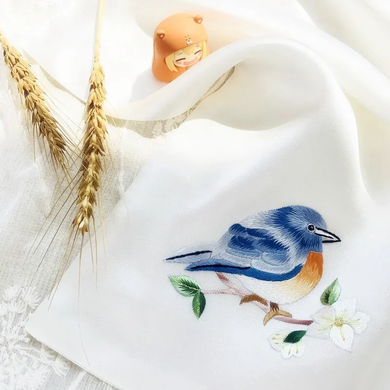 Silk Handembroidered Handkerchiefs Su Embroidered Handkerchiefs