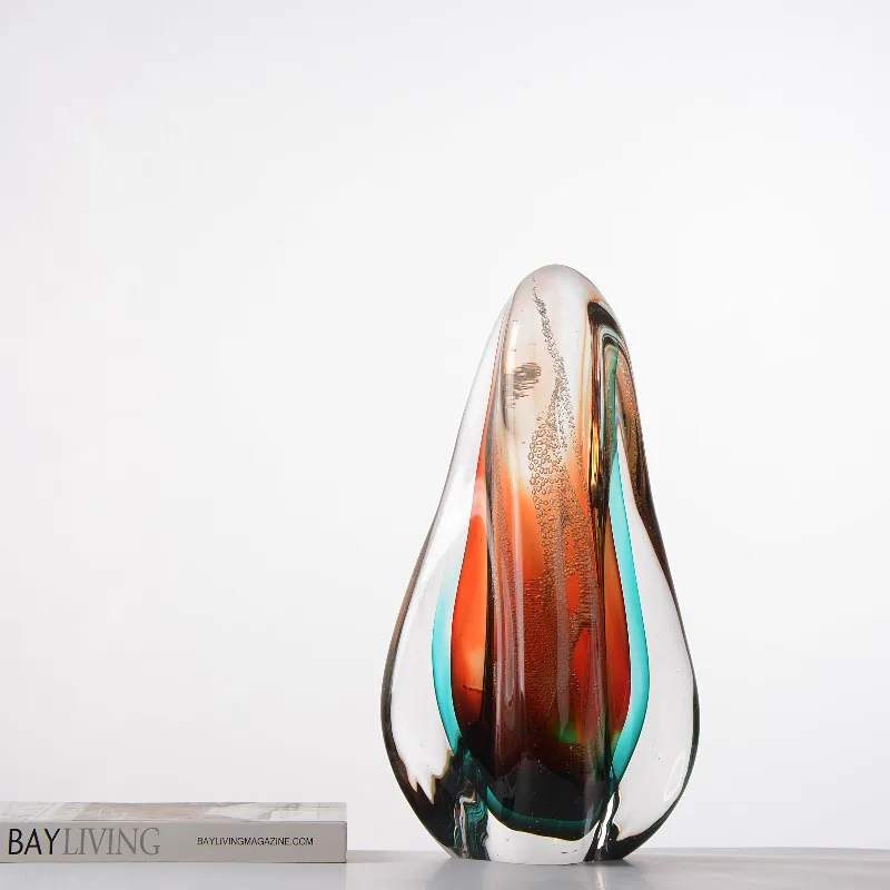 Simple light luxury high-end glazed ornaments, gift ornaments at the entrance of the living room