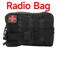 Radio Bag First Aid Trauma Kit, Military Medical First Aid Kit with Tourniquet, Camping Equipment Supplies Emergency