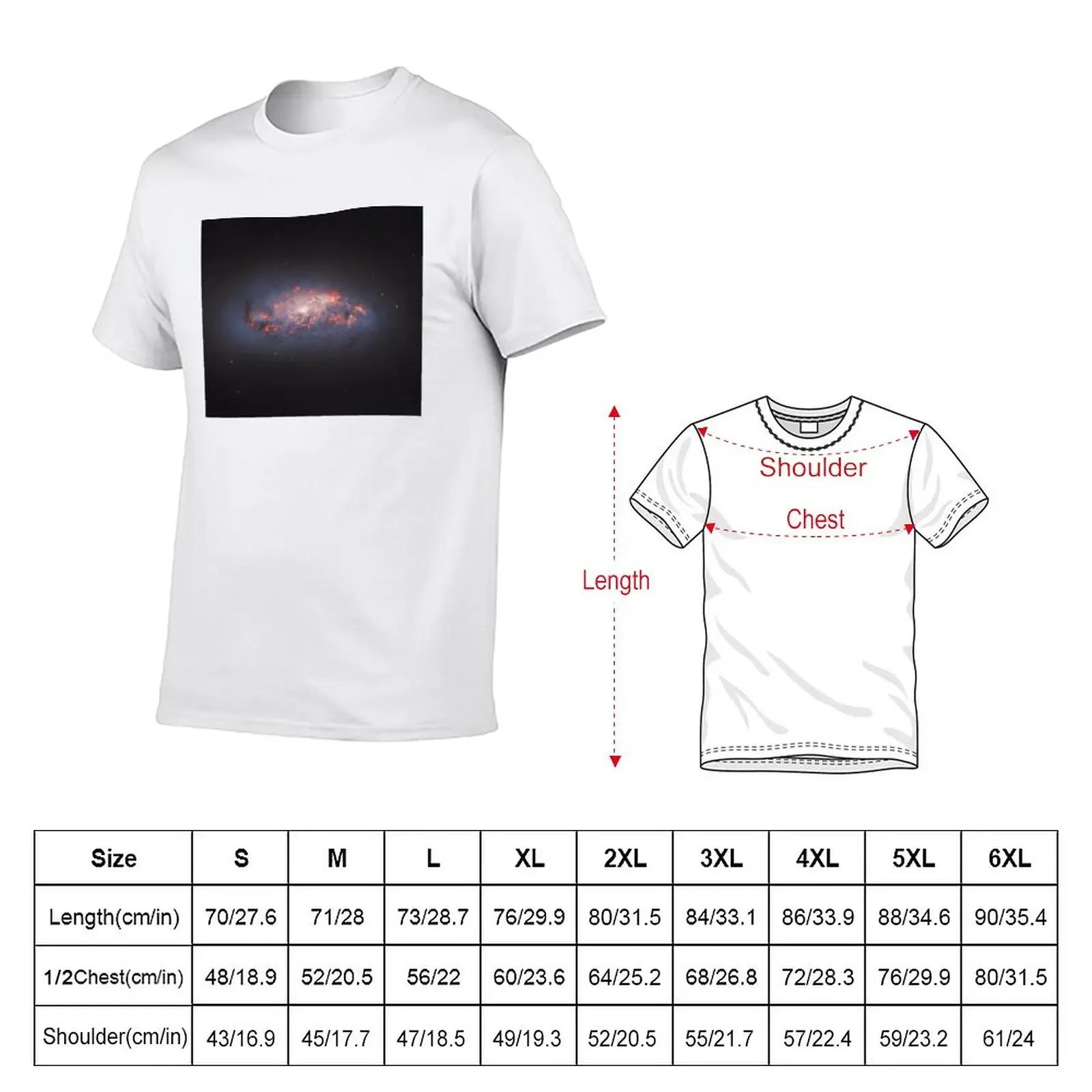 Star Formation Galaxy - Hubble Images T-Shirt Short sleeve tee tops tshirts for men