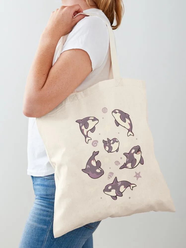 

Jelly bean orcas Tote Bag Women's shopping bag shopping bag tote custom foldable reusable