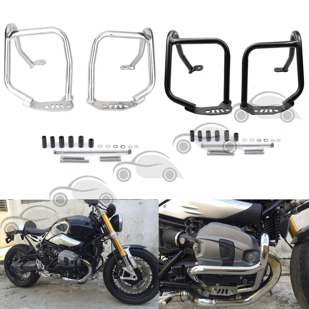 New Motorcycle Upper Front Engine Guard Crash Bar Protection For BMW R1200 R NINE T 2014 2015 2016 Falling Protection