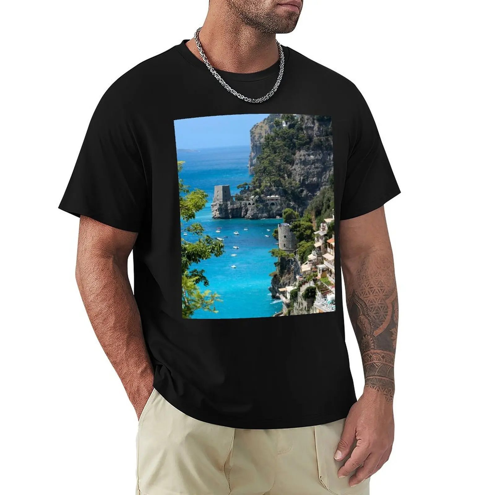 

Amalfi Coast, Italy, Beautiful Ocean Views T-Shirt Personalized t-shirt graphics mens designer clothes