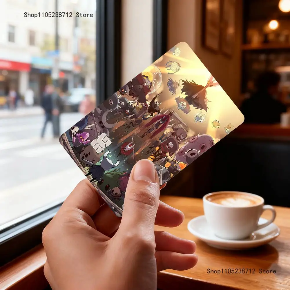 Horror Anime H-Hollow K-Knights crédito débito autobús campus tarjeta de acceso decoración fresca pegatinas impermeables resistentes a los arañazos