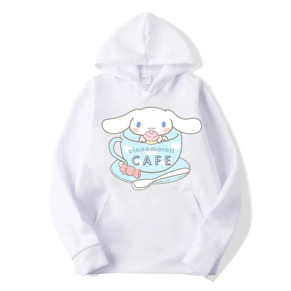 เสื้อฮู้ด2024 Cinnamoroll My Melody สำหรับเด็กหญิงเด็กชายเด็ก Sanrio Kawaii ผู้หญิงและผู้ชายเสื้อสไตล์ญี่ปุ่นลำลองสำหรับฤดูใบไม้ร่วงและฤดูหนาว