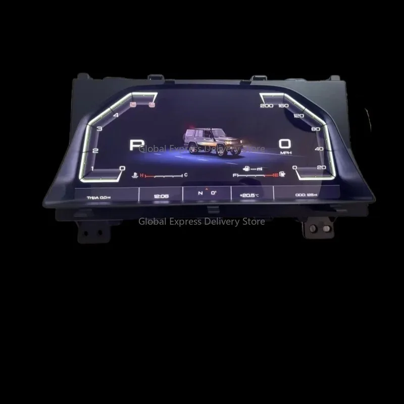 12.3 polegadas novo lc71 76 78 79 tela lcd do instrumento do carro material abs painel dedicado interior upgra