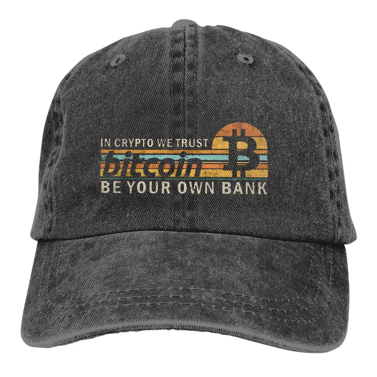 Pure Kleur Papa Hoeden Bitcoin - Vintage Dameshoed Zonneklep Baseball Caps Cryptocurrency Pet