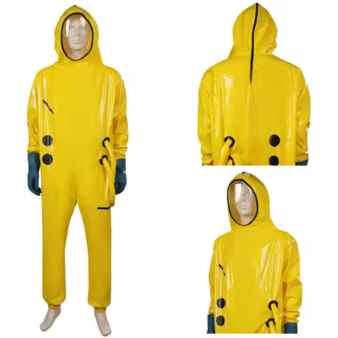 The Backrooms Cosplay Costume Disguise Wanderer Fantasy Adult Men Boys Roleplay Fantasia Outfits Male Halloween Coaplay Jumpsuit