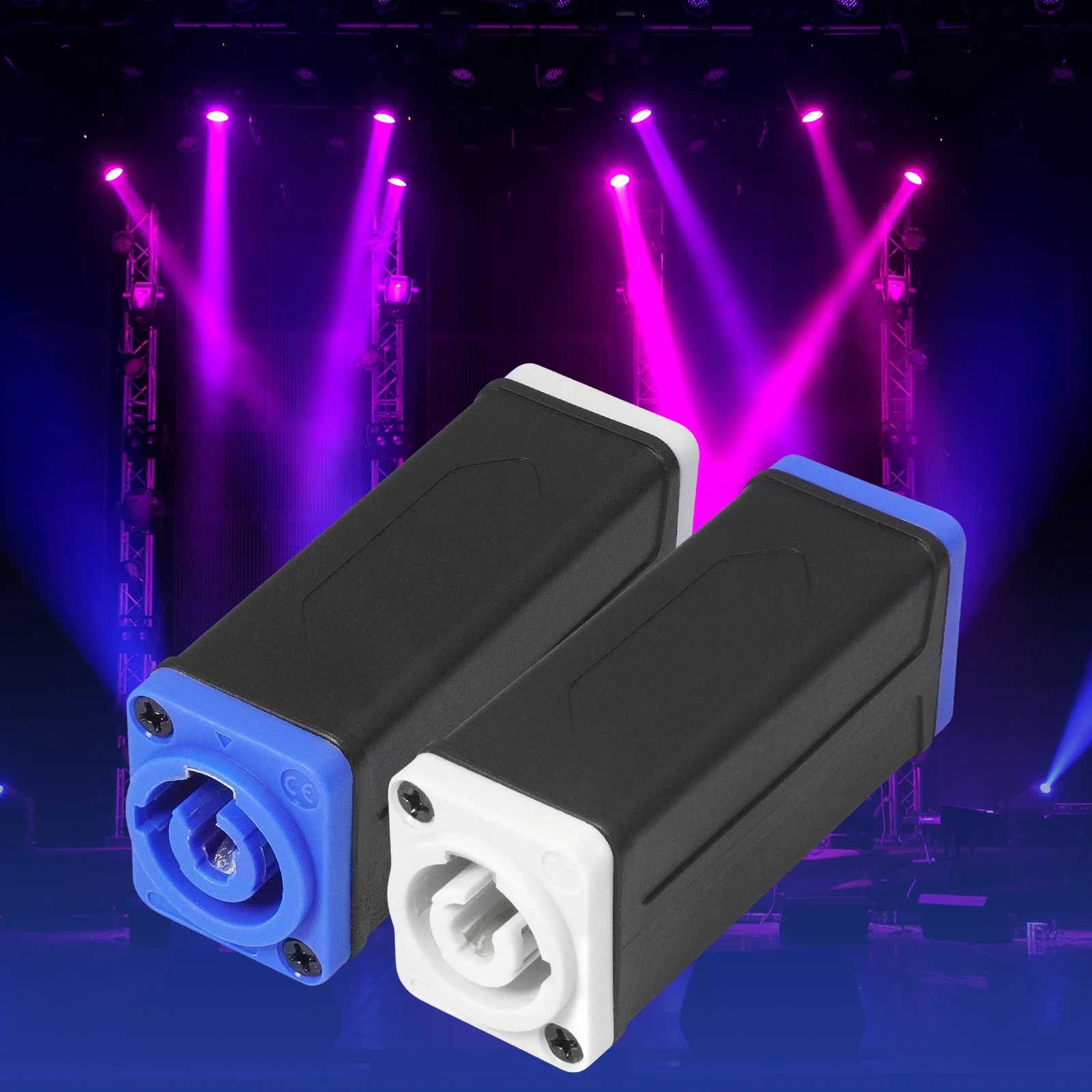 PowerCon Female To Female Adapter Plug and Play Stage Lighting Power Connector Adapter Compact for Professional Stage Equipment