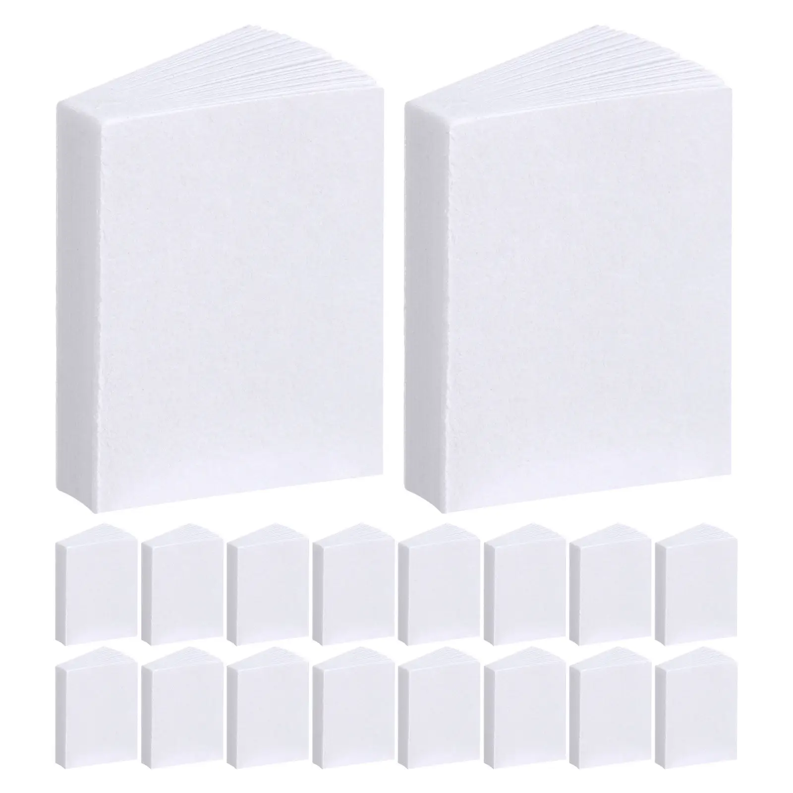 

80Pcs Blank Mini Books for Dollhouse Bookshelf Tiny Pretend Play Notebooks Realistic Page Turning Miniature Craft Decoration
