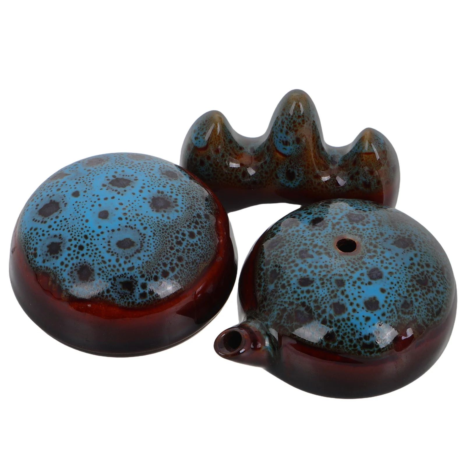 

1Set Ceramic Color Changing Inkstone Brush Rest Ink Pad Box Four Treasures Calligraphy Kit Calligraphy Supplies for Desk