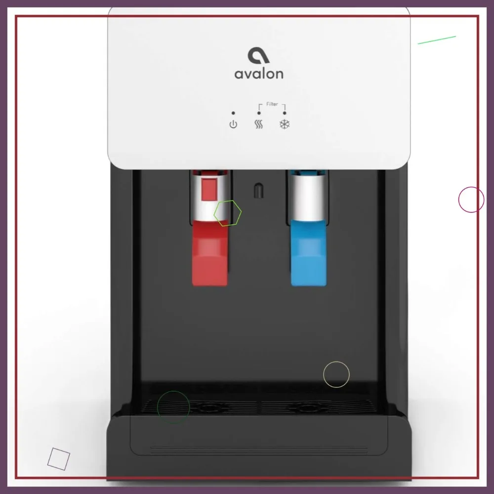 

Настольный кулер для воды без бутылей с 2-ступенчатыми фильтрами и комплектом для установки, сертифицированный NSF/UL, белый