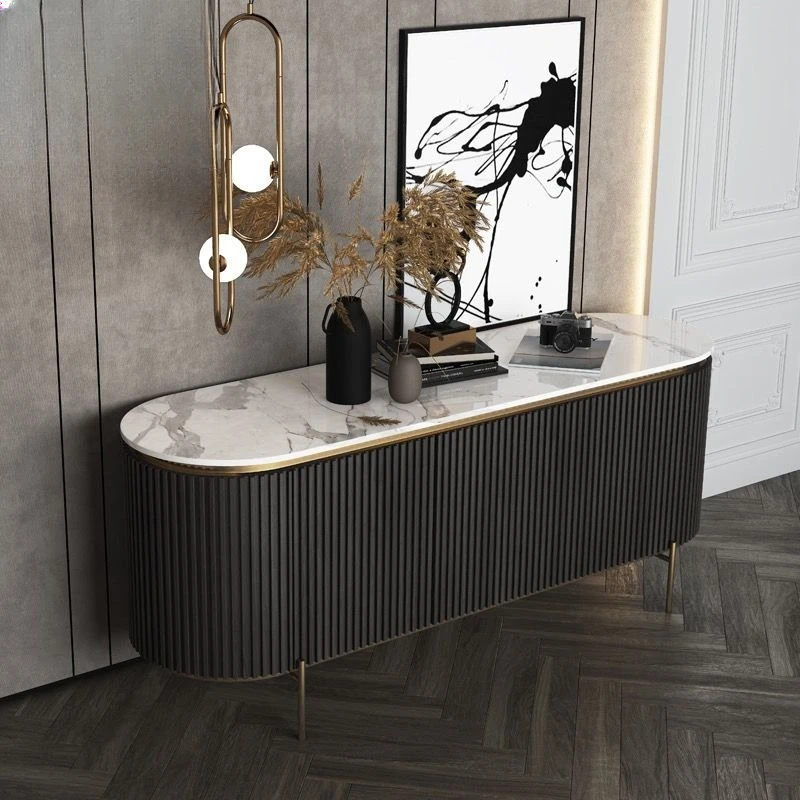 Luxury dining room sideboard buffet sideboard, modern living room storage sideboard