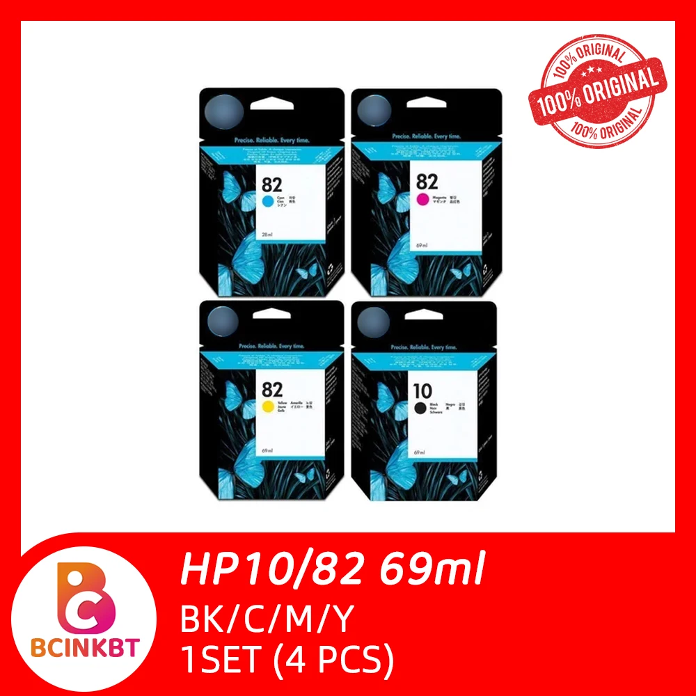 Cartucho de tinta para impresora HP 10 82, nuevo y Original, Designjet 510, 111, 500, 800, 815, 820, 500ps, 800ps, C4844A, CH565A, C4911A, C4912A, C4913A