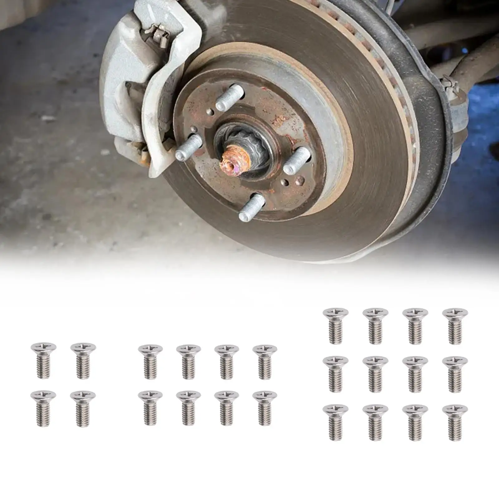 Upgrade Brake Disc Rotor Screw Bolts Mechanical Piece 304 Stainless Steel Accessories for Honda Acura Replacement