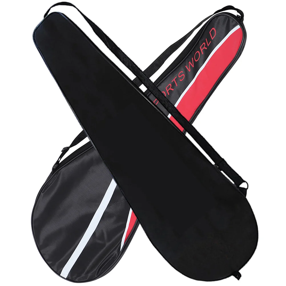 2 Pcs Badminton Shuttle Racket Bag Shuttlecocks Multi-function Pouch Portable Black Oxford Cloth
