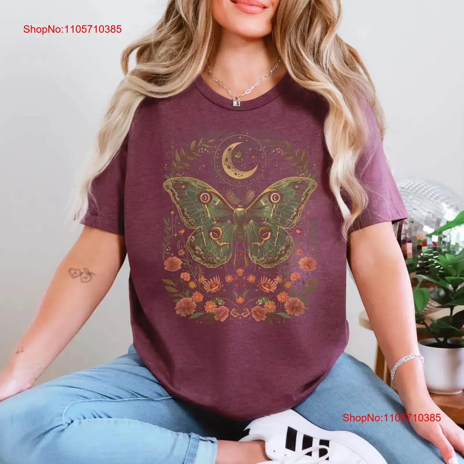 woodland core fairycore T Shirt Goblincore Mushroom Nature Lover Plant Gardener Dark Cottagecore Aesthetic vintage Washed