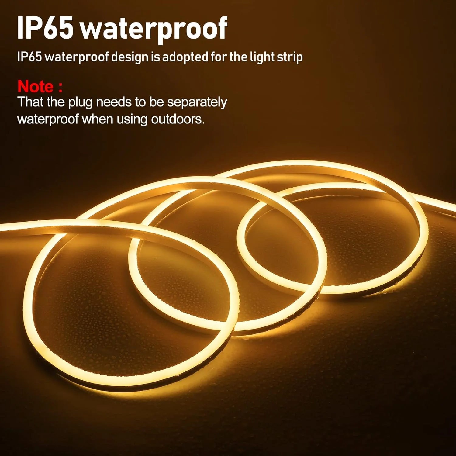 Waterproof COB LED Strip Light 12V Flexible LED Neon Light 1-10 Meters 320 LEDs High-Density Linear Lighting COB LED Light